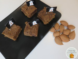 Blondies di Halloween alla zucca